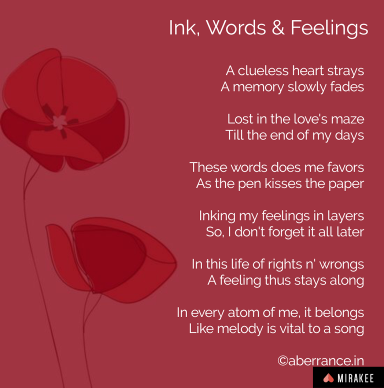 Ink, Words and Feelings
