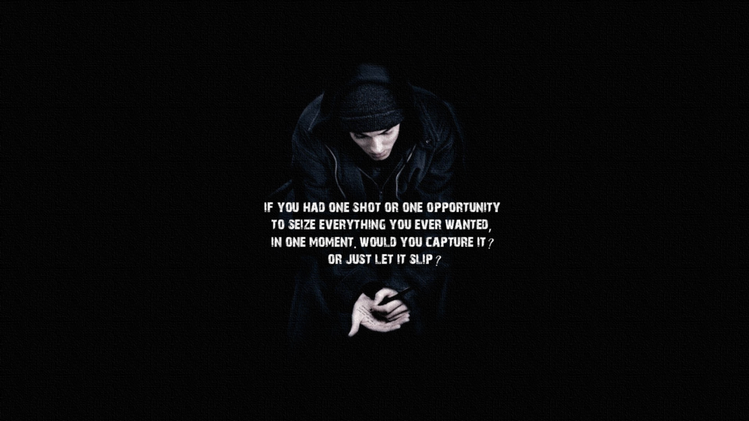 A moivational poem, inspired from Eminem and tribute to Rap God